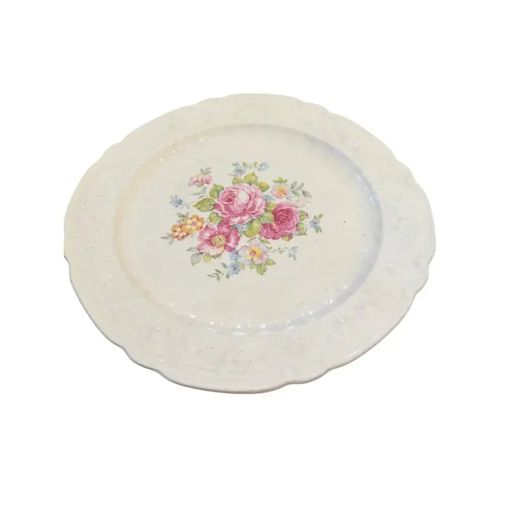 Vintage Homer Laughlin Virginia Rose Dinner Plates